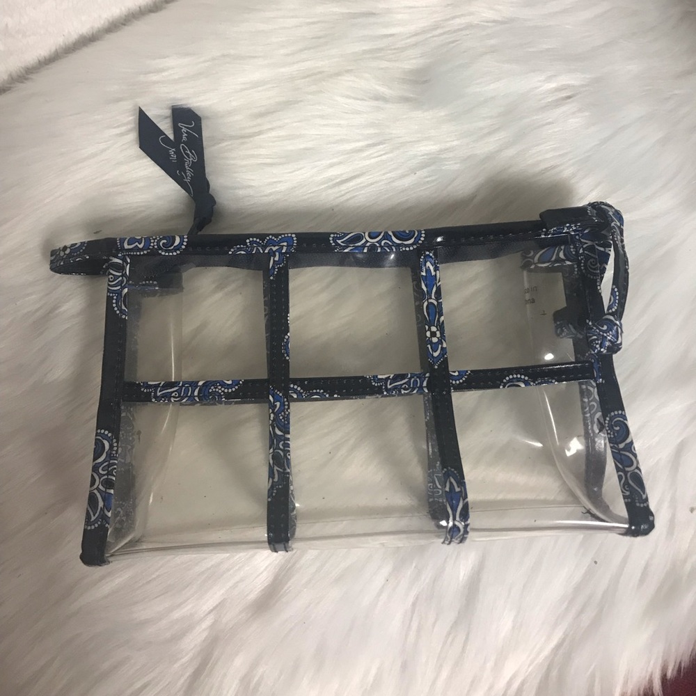 Vera Bradley cosmetics clear pouch - Picture 3 of 4